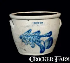 Yeager, YEAGER / ALLENTOWN, PA Stoneware Cream Jar, late 19th century, Stoneware