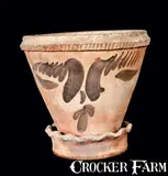 Solomon Bell, Large Redware Flowerpot, SOLOMON BELL / STRASBURG / VA, circa 1875, Redware