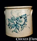 Haxstun Ottman & Co., HAXSTUN OTTMAN & CO. / FORT EDWARD, N.Y. Stoneware Crock, Six-Gallon, circa 1870, Stoneware