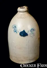 F. A. Plaisted & Co., F. A. PLAISTED & CO. / GARDINER, ME Stoneware Jug, circa 1850, Stoneware