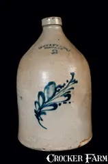 J. S. Taft, J. S. TAFT / KEENE, NH Stoneware Jug, circa 1875, Stoneware