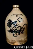 Nichols & Boynton, NICHOLS & BOYNTON / BURLINGTON, VT Stoneware Jug, circa 1856-1859, Stoneware