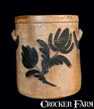 T.S. Balsley, Rare T. S. BALSLEY / DETROIT Stoneware Crock, third quarter 19th century, Stoneware