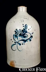 J. C. Thomas, J. C. THOMAS / TRENTON, NJ Stoneware Jug, late 19th century, Stoneware