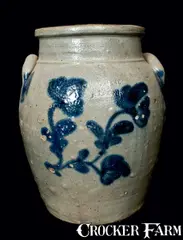 Mckenzie & Jackson, MCKENZIE & JACKSON / BEAVER, PA Stoneware Crock, circa 1860, Stoneware