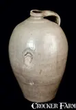 N. Clark, Stoneware Jug Signed N. CLARK / PARKERSBURG (WV), circa 1850, Stoneware