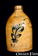 J. S. Taft, J. S. TAFT / KEENE, NH Stoneware Jug, circa 1875, Stoneware