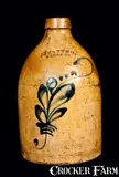 J. S. Taft, J. S. TAFT / KEENE, NH Stoneware Jug, circa 1875, Stoneware