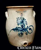 Nichols & Boynton, NICHOLS & BOYNTON / BURLINGTON, VT Stoneware Water Cooler, circa 1856-1859, Stoneware