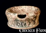 Baecher, Rare Redware Spittoon Signed BAECHER / WINCHESTER
