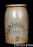 J.M. Harden, J. M. HARDEN / PALATINE, W. VA Stoneware 2 Gal. Crock, circa 1875, Stoneware