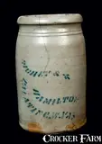 Richey & Hamilton, RICHEY & HAMILTON / PALATINE, WV Stoneware Canning Jar