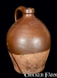 C. Crolius, C. CROLIUS / MANUFACTURER / NEW-YORK Redware Jug