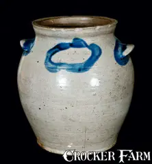 Rare Mark, J. MILLER / ALEX (James Miller, Alexandria, VA) Stoneware Jar (Rare Mark), circa 1824-26, Stoneware