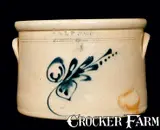 E & L P NORTON / BENNINGTON VT Cake Crock by E & L P Norton, circa 1870, Stoneware, sold Mar 2011