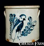 F.B. NORTON & CO. / WORCHESTER, MASS Parrot Crock by F. B. Norton & Co, circa 1870, Stoneware, sold Mar 2011