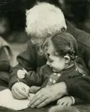 Pedro Edward Guerrero, Calder And Grandchild, Gelatin Silver Print, Ca. 1960s