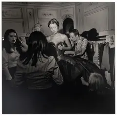 Larry Fink, Tatiana Sorokko Backstage at Vivienne Westwood, Paris, 1998, Gelatin Silver Print