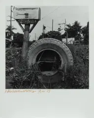 Robert Rauschenberg, Study of a Mailbox And Tire, 1979, Gelatin Silver Print