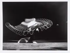 Untitled by Harold Eugene Edgerton, Gelatin Silver Print "Tennis - Forehand Drive, Jenny Tuckey 1938", sold Oct 2024