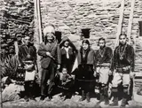 Eugene Omar Goldbeck, Untitled, Gelatin Silver Print "Dr. And Mrs. Albert Einstein at Hopi House, Arizona"
