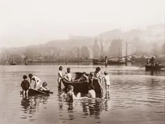 Francis Meadow Sutcliffe, Untitled, Gelatin Silver Print, Ca. 1990s, "Water Rats"