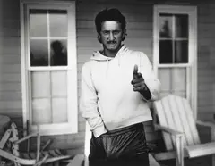Bryan Adams, Sean Penn, Nova Scotia 1999, 1999, Archival pigment print, mounted on Aluminium and in the original artist's wooden frame
