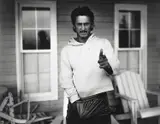 Bryan Adams, Sean Penn, Nova Scotia 1999, 1999, Archival pigment print, mounted on Aluminium and in the original artist's wooden frame