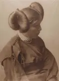 A Hopi Girl', from 'The North American Indian by Edward S. Curtis, 1905, Photogravure in red-brown ink on Japanese paper, sold Jun 2024