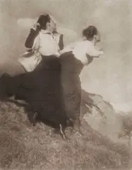 Heinrich Kühn, In the wind', Tyrol, Austria c. 1913, 1913, Multiple oil transfer print on Japanese paper