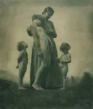 Rudolf Koppitz, Genesen, 1923, Large format vintage bromoil transfer print on matte paper