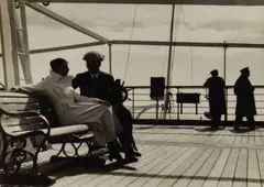 Paul Wolff, Voyage to Scandinavia with the steamer 'Resolute, 1932, Vintage silver print on double-weight glossy paper, in very good condition. Photographer's address stamp "Dr. Paul Wolff, Frankfurt am Main" with handwritten image number "L550/76", "Wiener Photo-Kuri