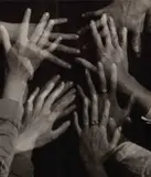 Franz Fiedler, Untitled (multiple exposure of hands), Dresden 1930s, Vintage silver print on double-weight semi-matte paper