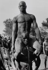 George Rodger, Victorious Nuba wrestler, Kordofan, Sudan 1949, 1949, Gelatin silver print, printed in 1995 on double-weight semi-matte paper