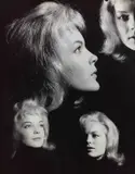 Karl-Heinz Vogelmann, Portrait montage Romy Schneider, 1957, Vintage silver print on double-weight glossy Agfa-Brovira paper, in good condition. Photographer's label with typographic address in Wolfratshausen and handwritten image number "VO73" in pencil on the