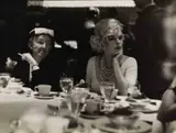 Manfred Linus Kreiner, Marilyn Monroe, press luncheon for 'Some like it hot', Chicago 1959, 1959, Vintage silver print on double-weight semi-matte paper, in very good condition. Photographer's credit stamp, his handwritten note "Skeptisch!" in pencil and label with typographic text "3 pictures: Pr