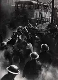 George Rodger, Woman rescued from her bombed home, London 1943, 1943, Gelatin silver print, printed in 1989 on double-weight semi-matte paper