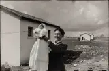 David Seymour, The first boy born on the pioneer kibbutz of Alma, Israel 1951, 1951, Gelatin silver print, printed in 1989 on double-weight semi-matte paper