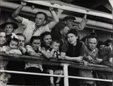 Robert Capa, The arrival of immigrants from Europe, Haifa, Israel 1949, 1949, Gelatin silver print, printed in 1989 on double-weight semi-matte paper