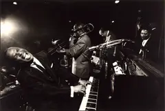 Earl Hines at the Hangover, San Francisco 1958 by Dennis Stock, 1958, Gelatin silver print, printed 1989 on double-weight semi-matte paper, sold Jun 2024