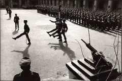Abbas, Tenth anniversary of General Pinochet's coup d'etat, Santiago, Chile 1983, 1983, Gelatin silver print, printed 1989 on double-weight semi-matte paper