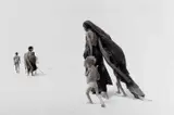 Sebastião Salgado, Crossing what was once a lake, Mali 1985, 1985, Gelatin silver print, printed in 1989 on double-weight semi-matte paper