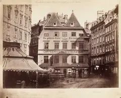 Josef Löwy, The 'Elefantenhaus' before demolition, Vienna 1865, 1865, Albumen print