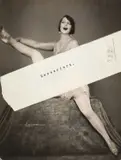 Atelier Manasse, Studie' (Posing with an artificial leg), 1926, Vintage silver print on double-weight semi-matte paper, in very good condition. Studio's signature "Manassé Wien" in the negative, with a vintage paper label with typewritten mention "Zensuriert." "Fo