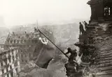 Yevgeny Khaldei, Raising the flag on the Reichstag building, Berlin 1945 (2 versions)
