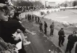 Barbara Klemm, At the Berlin Wall the day after the opening of the border, November 1989