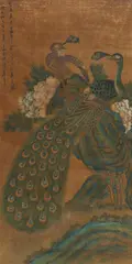 Shouping Yun, Auktion 375, Los 2110, Tusche und Farben auf gebräunter Seide