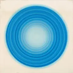 Robert (Holger Skiebe) Rotar, "Rotation blau", Öl auf Leinwand