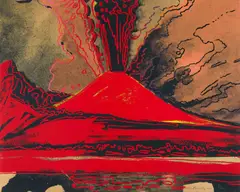 Vesuvius by Andy Warhol, 1985, unique screenprint on Arches 88 paper, sold Jun 2016