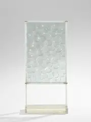 Lichtschleuse by Adolf Luther, Brillengläser zwischen zwei Plexiglasscheiben in Plexiglasständerrahmen, sold Nov 2016